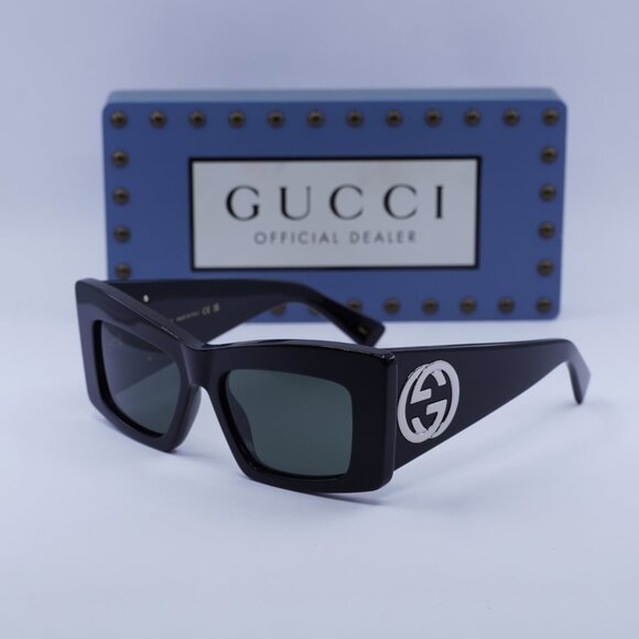 Final Price! Gucci GG1842S 001 Black/Grey Sunglasses - Picture 5 of 9